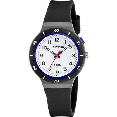 Calypso K5848/6 Montre à quartz analogique unisexe avec bracelet en polycarbonate, blanc Calypso K5848/6 Montre à quartz analogique unisexe avec bracelet en polycarbonate, blanc