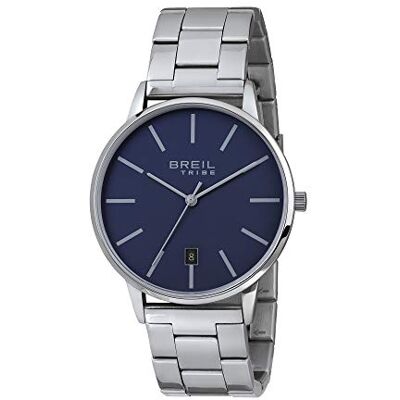BREIL Montre pour Homme modèle Avery avec Bracelet en Acier, Mouvement Uniquement Temps Quartz 3H BREIL Montre pour Homme modèle Avery avec Bracelet en Acier, Mouvement Uniquement Temps Quartz 3H