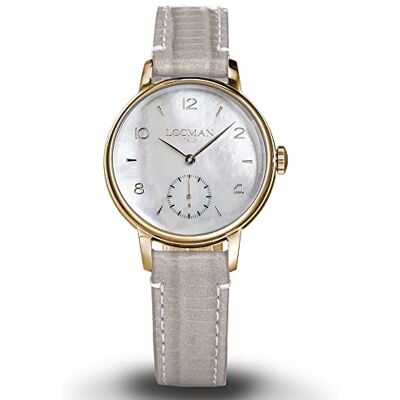 Locman Montre Femme Acier Rose 1960 Nacre, bracelet Locman Montre Femme Acier Rose 1960 Nacre, bracelet