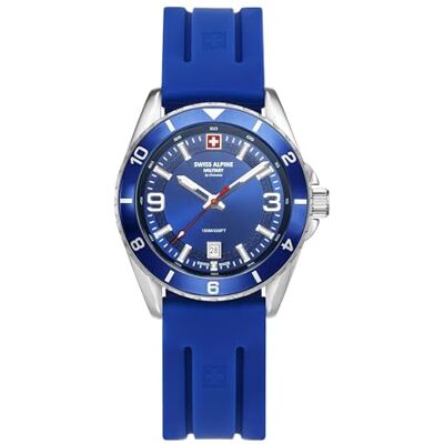 Alpine 7034.1835SAM Montre analogique à quartz pour homme en silicone, lanière Alpine 7034.1835SAM Montre analogique à quartz pour homme en silicone, lanière
