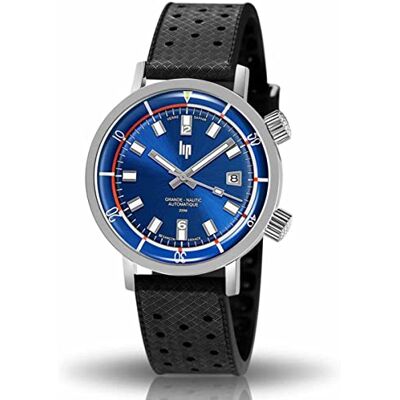 Lip Homme Analogique Automatique Montre avec Bracelet en Caoutchouc 671521, Vert, sangle Lip Homme Analogique Automatique Montre avec Bracelet en Caoutchouc 671521, Vert, sangle