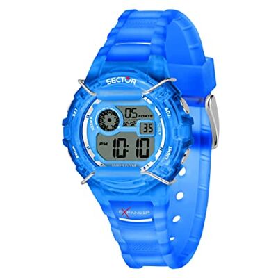 Sector No Limits Montre à quartz analogique numérique pour femme avec bracelet en plastique R3251526001, Noir, Ruban Sector No Limits Montre à quartz analogique numérique pour femme avec bracelet en plastique R3251526001, Noir, Ruban