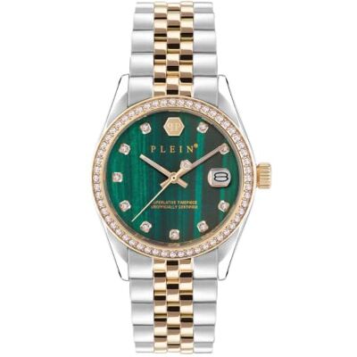 Philipp Plein Montre analogique à quartz pour femme en acier inoxydable Philipp Plein Montre analogique à quartz pour femme en acier inoxydable