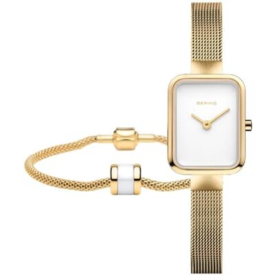 BERING Classic Collection 14520-334-GWP Montre à quartz pour femme avec acier inoxydable et verre saphir 3 ATM BERING Classic Collection 14520-334-GWP Montre à quartz pour femme avec acier inoxydable et verre saphir 3 ATM