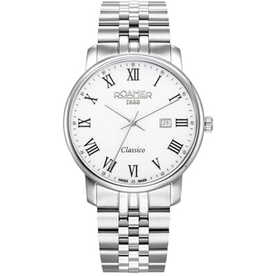 Roamer Montre Date Classico Gents, argenté, 40 Roamer Montre Date Classico Gents, argenté, 40