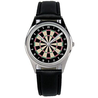 KIESENBERG B-6037 Montre-bracelet pour fléchettes Unisexe Analogique Quartz Diamètre : 36 mm, sangle KIESENBERG B-6037 Montre-bracelet pour fléchettes Unisexe Analogique Quartz Diamètre : 36 mm, sangle