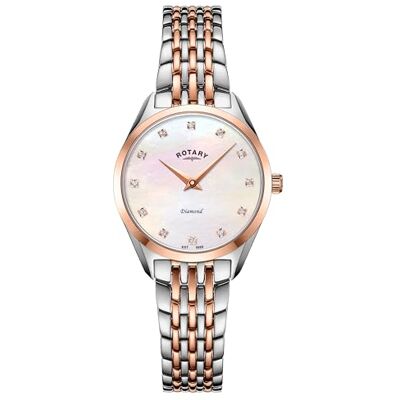 Rotary LB08012-41-D Dames ultraslank horloge Rotary LB08012-41-D Dames ultraslank horloge