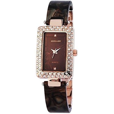 Excellanc 150837000033 Montre Femme Quartz Analogique Bracelet différents matériaux Multicolore Excellanc 150837000033 Montre Femme Quartz Analogique Bracelet différents matériaux Multicolore