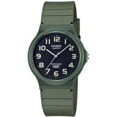 Casio Montre analogique classique et décontractée MQ-24UC-3BDF, vert/noir, Bracelet Casio Montre analogique classique et décontractée MQ-24UC-3BDF, vert/noir, Bracelet