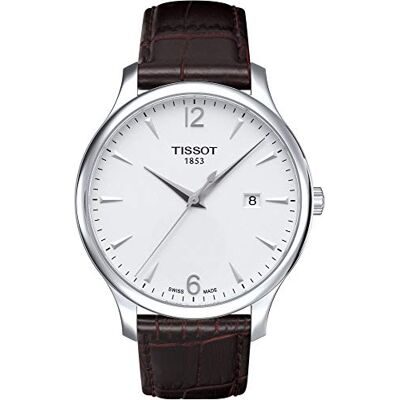 Tissot Montre Tradition Homme T0636101603700, Argenté, One size, Robe Tissot Montre Tradition Homme T0636101603700, Argenté, One size, Robe