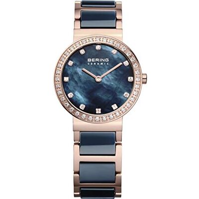 BERING Femmes Analogique Quartz Ceramic Collection Montre avec Bracelet en Acier Inoxydable/Céramique & Verre Saphir 10729-767 BERING Femmes Analogique Quartz Ceramic Collection Montre avec Bracelet en Acier Inoxydable/Céramique & Verre Saphir 10729-767