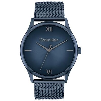 Calvin Montre à Mouvement à Quartz Trois Aiguilles pour Homme Collection ASCEND avec Bracelet Milanais en Acier Inoxydable Bleu 25200451 Calvin Montre à Mouvement à Quartz Trois Aiguilles pour Homme Collection ASCEND avec Bracelet Milanais en Acier Inoxydable Bleu 25200451
