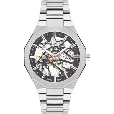 Lee Cooper Montre analogique pour homme avec cadran noir-LC07906.650, noir, Noir , Bracelet Lee Cooper Montre analogique pour homme avec cadran noir-LC07906.650, noir, Noir , Bracelet