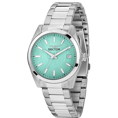 Sector No Limits Montre pour homme, heure, date, analogique, acier, 37 mm, collection 240 Sector No Limits Montre pour homme, heure, date, analogique, acier, 37 mm, collection 240