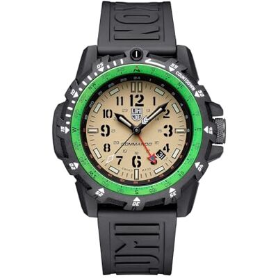 Luminox XL.3321 Montre à quartz analogique avec bracelet en caoutchouc pour homme, beige, Militaire Luminox XL.3321 Montre à quartz analogique avec bracelet en caoutchouc pour homme, beige, Militaire