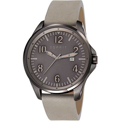ESPRIT ES107601003 Montre Homme Quartz Analogique Bracelet Cuir Gris ESPRIT ES107601003 Montre Homme Quartz Analogique Bracelet Cuir Gris