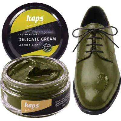 Kaps Professional Crème de soin Delicate Cream pour chaussures Cirage & soin pour nettoyer et rafraîchir le cuir naturel et synthétique (50 ml), 50ml 1.70 fl.oz. Kaps Professional Crème de soin Delicate Cream pour chaussures Cirage & soin pour nettoyer et rafraîchir le cuir naturel et synthétique (50 ml), 50ml 1.70 fl.oz.