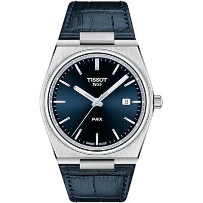 Tissot PRX T1374101604100 Montre à quartz avec boîtier en acier inoxydable 316L Bleu Cuir 12 Tissot PRX T1374101604100 Montre à quartz avec boîtier en acier inoxydable 316L Bleu Cuir 12