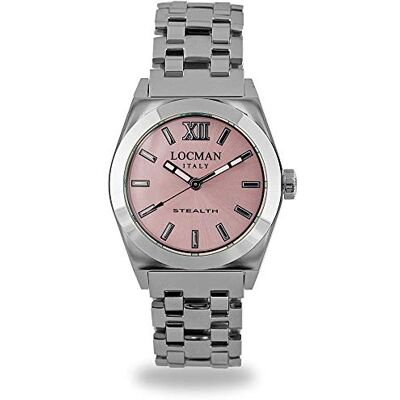 Locman Montre à quartz femme Stealth casual code 020400PKFNK0BR0, Bracelet Locman Montre à quartz femme Stealth casual code 020400PKFNK0BR0, Bracelet