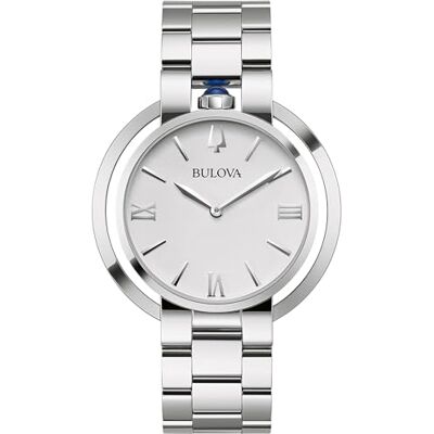 Bulova Montre Femme Quartz Analogique Bracelet Acier Inoxydable Argent 96L306 Bulova Montre Femme Quartz Analogique Bracelet Acier Inoxydable Argent 96L306