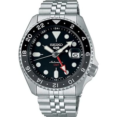 Seiko 5 Sports SSK001K1 Montre automatique, pour hommes, en acier, noir, acier inoxydable Seiko 5 Sports SSK001K1 Montre automatique, pour hommes, en acier, noir, acier inoxydable