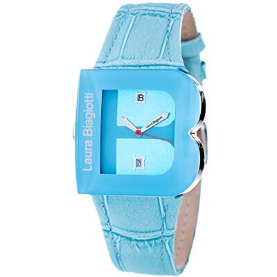 Laura Biagiotti Montre Analogique Femme Quartz avec Bracelet Cuir LB0037L-05, Bleu, 33 mm, Bleu, 33MM, Bleu, 33MM Laura Biagiotti Montre Analogique Femme Quartz avec Bracelet Cuir LB0037L-05, Bleu, 33 mm, Bleu, 33MM, Bleu, 33MM