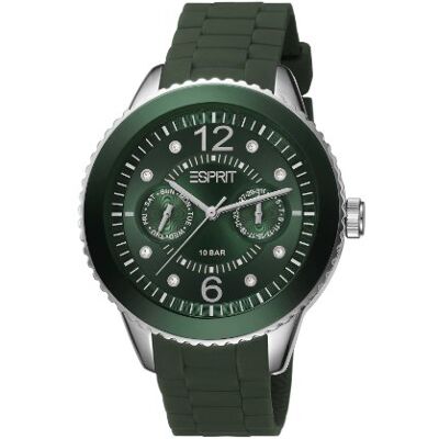 ESPRIT ES105332018 Montre Femme Quartz Analogique Cadran Vert Bracelet Silicone Vert ESPRIT ES105332018 Montre Femme Quartz Analogique Cadran Vert Bracelet Silicone Vert