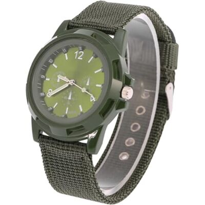 Jelquix Montre-bracelet Analogique électronique 4 Couleurs, Boîtier en Alliage Lisse, Boucle Ardillon, Style Militaire pour Usage Militaire (Vert OD) Jelquix Montre-bracelet Analogique électronique 4 Couleurs, Boîtier en Alliage Lisse, Boucle Ardillon, Style Militaire pour Usage Militaire (Vert OD)
