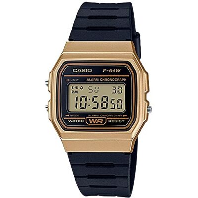 Casio , doré, Modèle : F-91WM-9ACF Casio , doré, Modèle : F-91WM-9ACF