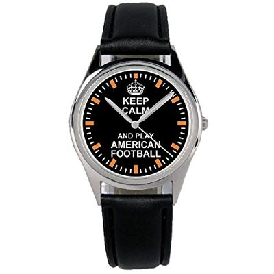 KIESENBERG B-2113 Montre de football américain Unisexe Analogique Quartz 36 mm de diamètre, sangle KIESENBERG B-2113 Montre de football américain Unisexe Analogique Quartz 36 mm de diamètre, sangle