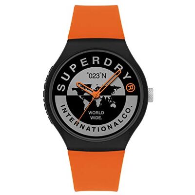 Superdry Montre décontractée SYG279BO, Orange, sangle Superdry Montre décontractée SYG279BO, Orange, sangle
