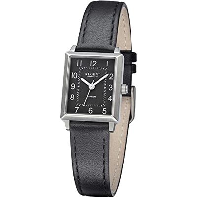 REGENT Montre en titane F1315 pour femme avec bracelet en cuir REGENT Montre en titane F1315 pour femme avec bracelet en cuir