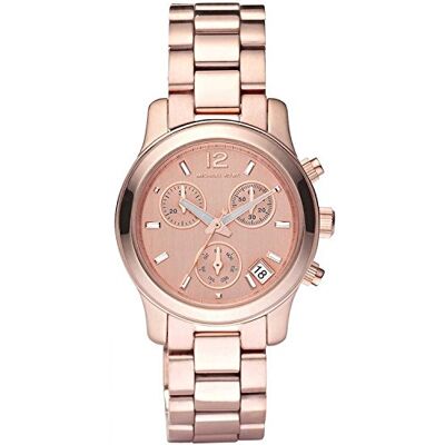 Michael Kors Montre chronographe à quartz pour femme avec bracelet en acier inoxydable MK5430, rose gold, TFV8 Michael Kors Montre chronographe à quartz pour femme avec bracelet en acier inoxydable MK5430, rose gold, TFV8