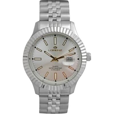 Lorenz Sport Quartz 26495UU- Montre à quartz pour homme en acier inoxydable Montre de sport, argent, Moderne Lorenz Sport Quartz 26495UU- Montre à quartz pour homme en acier inoxydable Montre de sport, argent, Moderne