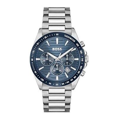 Boss Montre Chronographe à Quartz pour Homme Collection STRIKE CHRONO avec Bracelet en Acier Inoxydable Argenté 1514240 Boss Montre Chronographe à Quartz pour Homme Collection STRIKE CHRONO avec Bracelet en Acier Inoxydable Argenté 1514240