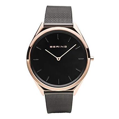 BERING Mixte Analogique Quartz Ultra Slim Collection Montre avec Bracelet en Acier Inoxydable & Verre Saphir BERING Mixte Analogique Quartz Ultra Slim Collection Montre avec Bracelet en Acier Inoxydable & Verre Saphir