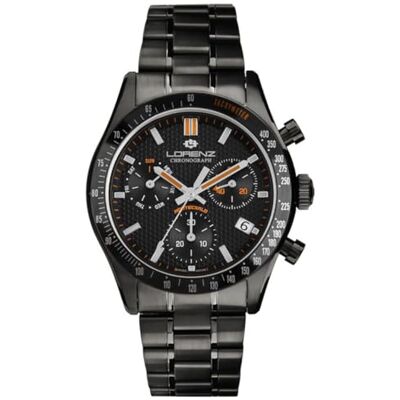 Lorenz Montecarlo 090013bb Montre Chronographe pour Homme en Acier Inoxydable Sub 100 Mètres, Gris, Classique Lorenz Montecarlo 090013bb Montre Chronographe pour Homme en Acier Inoxydable Sub 100 Mètres, Gris, Classique