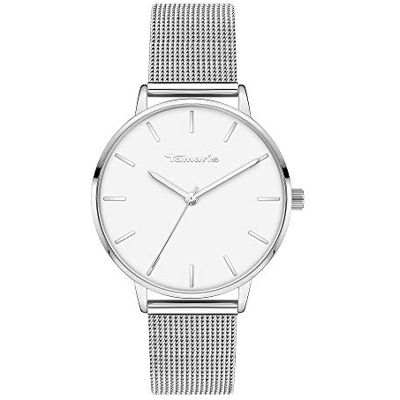 Tamaris Montre-bracelet, Argenté/blanc, 36 mm, Moderne Tamaris Montre-bracelet, Argenté/blanc, 36 mm, Moderne