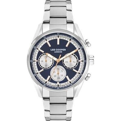 Lee Cooper Montre analogique avec cadran bleu pour homme-LC07986.390, bleu Lee Cooper Montre analogique avec cadran bleu pour homme-LC07986.390, bleu