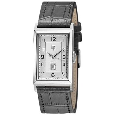 Lip Montre T26 Churchill Automatique Cuir Gris, sangle Lip Montre T26 Churchill Automatique Cuir Gris, sangle