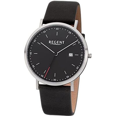 REGENT F-1141 Montre pour homme en acier inoxydable Ø 40 mm, Sangles REGENT F-1141 Montre pour homme en acier inoxydable Ø 40 mm, Sangles