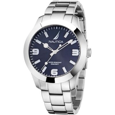 Nautica Pacific Beach NAPPBF201 Montre pour homme en acier inoxydable Argenté Nautica Pacific Beach NAPPBF201 Montre pour homme en acier inoxydable Argenté