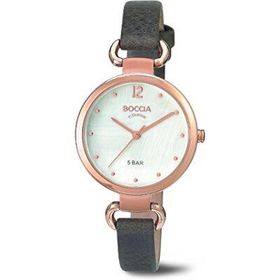 Boccia 3232-05 Montre Femme Quartz Analogique Bracelet Cuir Marron Boccia 3232-05 Montre Femme Quartz Analogique Bracelet Cuir Marron