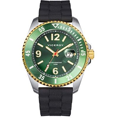 Viceroy Montre acier IP doré bracelet Sr Va 401219-65, L, Sportif Viceroy Montre acier IP doré bracelet Sr Va 401219-65, L, Sportif