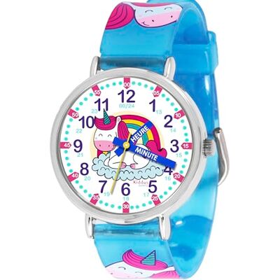 Kiddus Montre Enfant 5-10 ans. Montre Bracelet Éducative, Time Teacher Analogique avec Exercices pour apprendre à lire l’heure. Kiddus Montre Enfant 5-10 ans. Montre Bracelet Éducative, Time Teacher Analogique avec Exercices pour apprendre à lire l’heure.