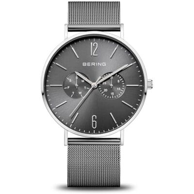 BERING Hommes Analogique Quartz Classic Collection Montre avec Bracelet en Acier Inoxydable & Verre Saphir 14240-308 BERING Hommes Analogique Quartz Classic Collection Montre avec Bracelet en Acier Inoxydable & Verre Saphir 14240-308
