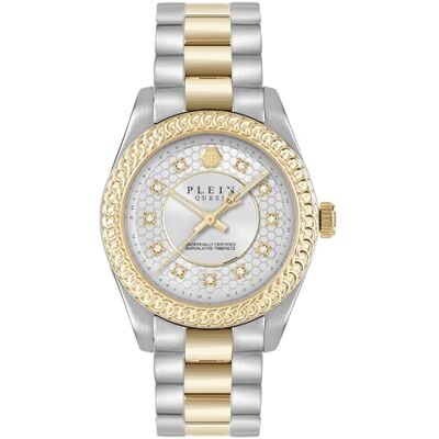 Philipp Plein Montre analogique à quartz Queen Supreme pour femme, Bicolore/blanc Philipp Plein Montre analogique à quartz Queen Supreme pour femme, Bicolore/blanc