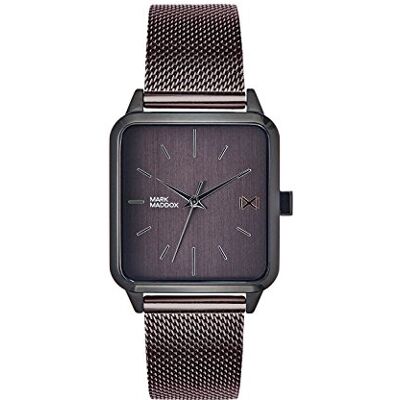 Mark Maddox Homme Analogique Quartz Montre avec Bracelet en Acier Inoxydable HM7105-47, Chocolat, Bracelet Mark Maddox Homme Analogique Quartz Montre avec Bracelet en Acier Inoxydable HM7105-47, Chocolat, Bracelet