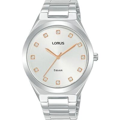 Lorus Montre à quartz analogique pour femme avec bracelet en métal RG201WX9, argenté Lorus Montre à quartz analogique pour femme avec bracelet en métal RG201WX9, argenté