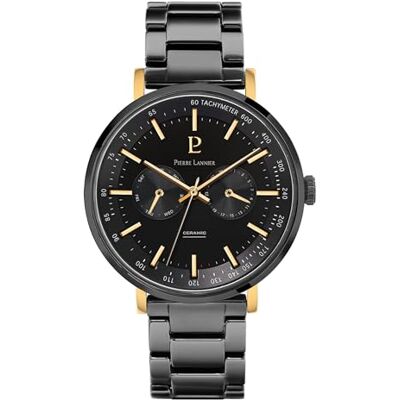 Pierre Lannier Chronographe Ceramic Quartz Mouvement de Montre Epaisseur du boîtier: 20 mm Largeur du boîtier: 43 mm Acier Inoxydable 5 ATM Pierre Lannier Chronographe Ceramic Quartz Mouvement de Montre Epaisseur du boîtier: 20 mm Largeur du boîtier: 43 mm Acier Inoxydable 5 ATM